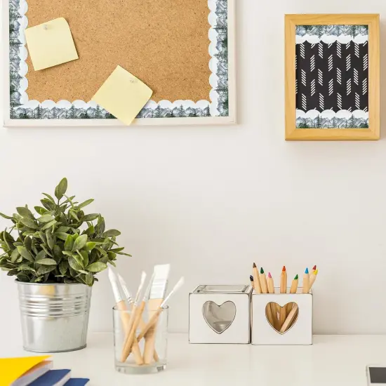 69Ft Watercolor Forest Bulletin Board Borders - 60Pcs {5}