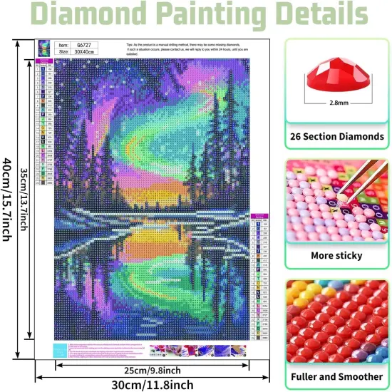 Aurora Diamond Painting Kits for Adults {2}
