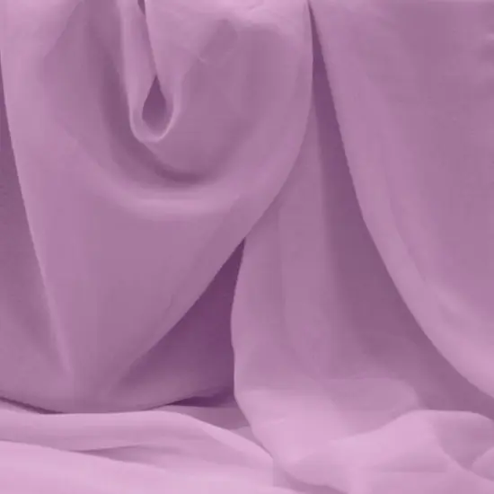 1 Yard Lilac Chiffon Polyester Fabric Lightweight Sheer Apparel 58/60 Inch Width {1}