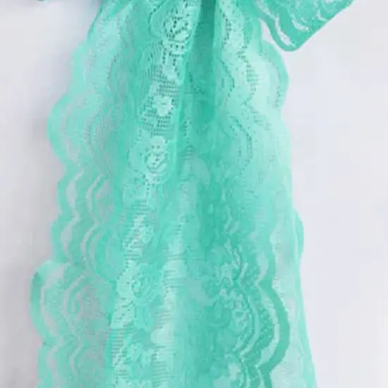 10 Pieces Tiff Blue Caspari Lace Chair Sashes for Elegant Event Decoration 9x108 Inches {4}