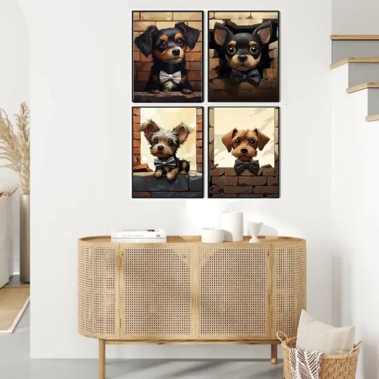 4 Pack Dog Paint by Numbers Kit {2}