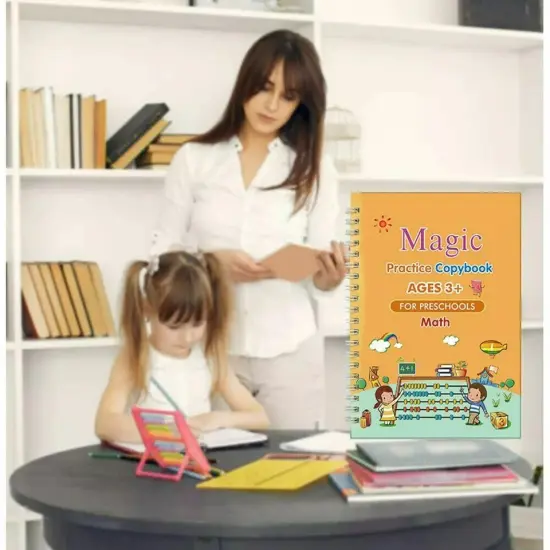 11Pcs Magic Practice Copybook Set Reusable English Calligraphy Number Book kids {4}