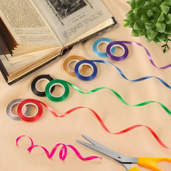 30 Rolls Curling Ribbons,15 Colors Balloon Ribbon Gift Wrapping Ribbons for Crafts,Metallic Balloon String Roll for Wedding Party Valentines Flowers Festival Art Craft Decor {3}