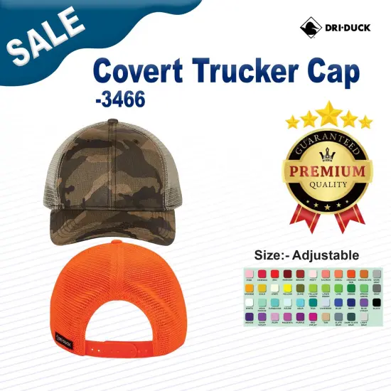 DRI DUCK&reg; Covert Trucker Cap Blaze {3}