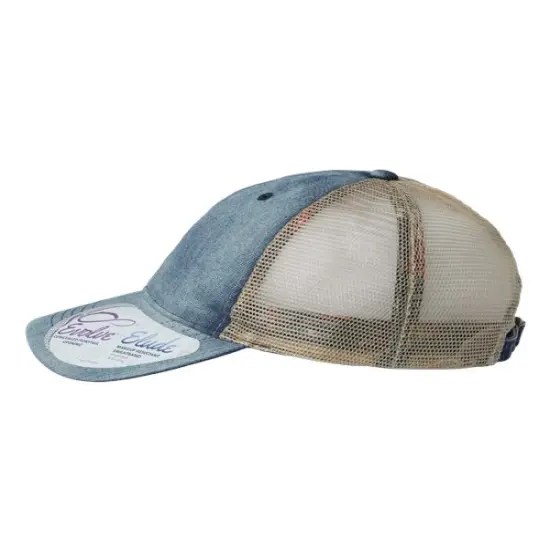 Infinity Her&reg; Women's Denim Mesh Back Cap Denim/ Khaki {5}