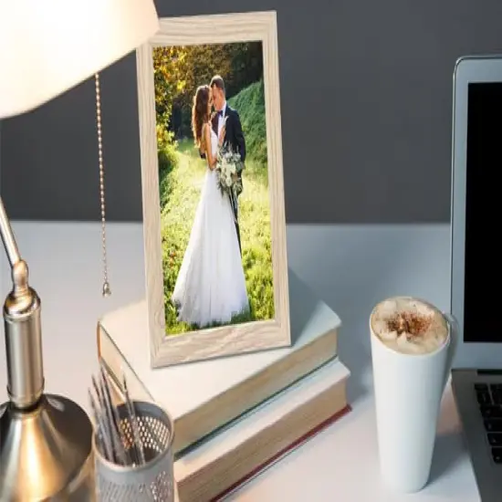 5x7 Picture Frame Woodgrain Set of 3, Real Glass {5}