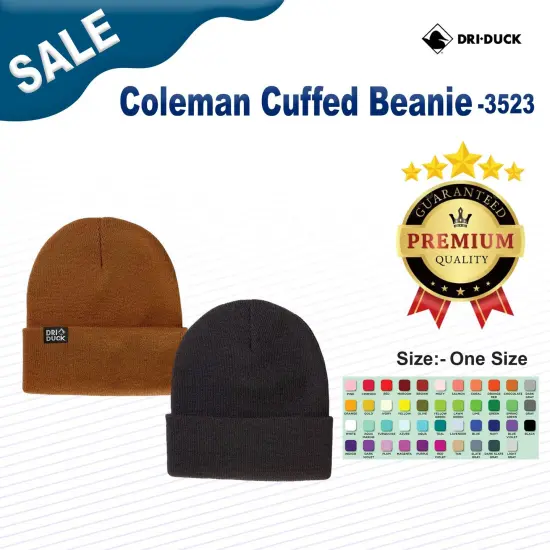 DRI DUCK&reg; Coleman Cuffed Beanie Blaze Orange {3}