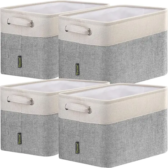 Fabric Storage Bins for Shelves, Linen Storage Baskets for Organizing {1}