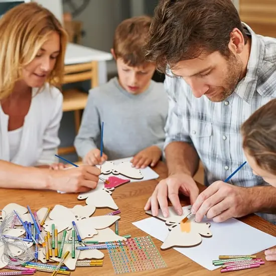8 Pack Butterfly Wind Chime Kits for Kids Make Your Own Butterfly Wind Chimes Wooden Arts and Crafts Ornaments DIY to Paint Butterfly Craft for Fall Art Activity Birthday Decoration {2}