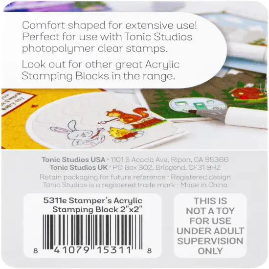 Tonic Studios Acrylic Stamping Block-2"X2" {3}