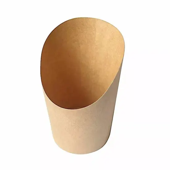 50 Natural 14 oz Round Disposable Paper CUPS Popcorn Snack Boxes Party Events {1}