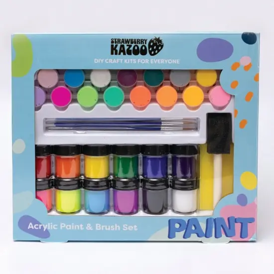 Acrylic Paint and Brush Craft Kit {1}