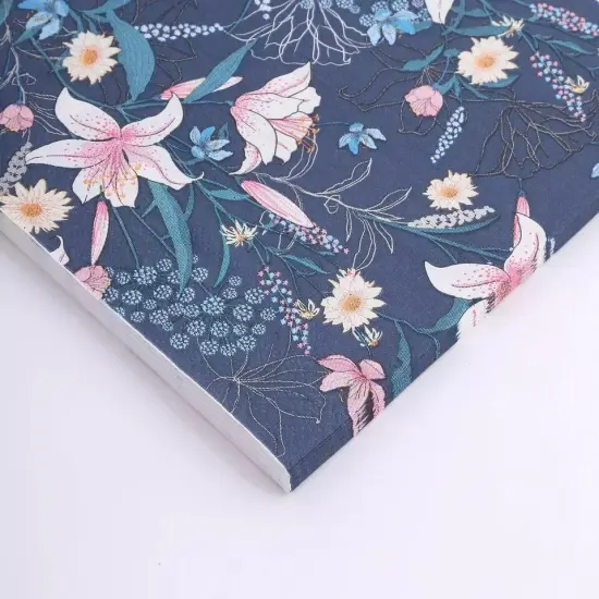 20 Navy Blue 13x13 in Cocktail Paper NAPKINS Water Lily Design Party Events {2}