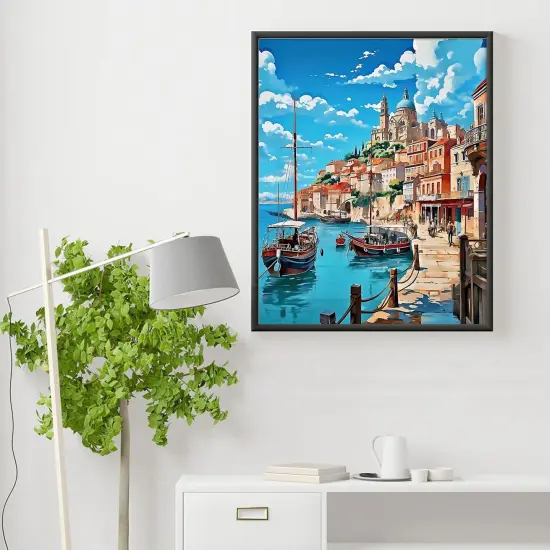 Landscape Paint by Number Canvas for Adults (16x20inch) {3}