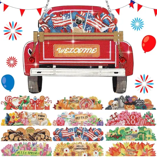 13 Pcs Interchangeable Diamond Art {1}