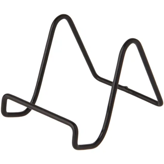 Bard's Vinyl Covered Black Wire Easel Stand, 3" H x 3" W x 4.5" D {1}