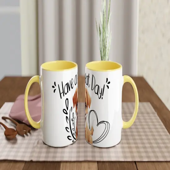 Have a great day Dog Mug White 11oz Ceramic Mug {3}