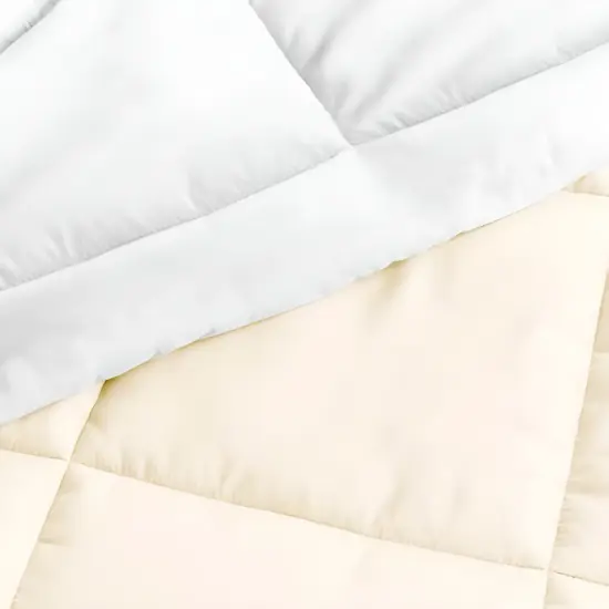 Microfiber Reversible Comforter Set with Baffle-Box Design {4}