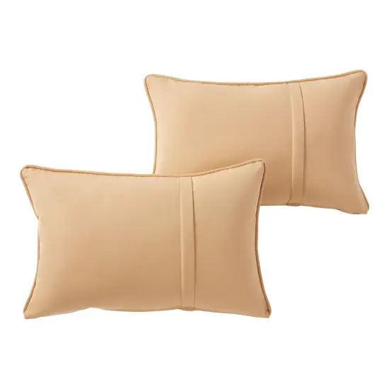 Sunbrella 21x14 in. Rectangle Outdoor Throw Pillow (2-Pack) Wheat {1}