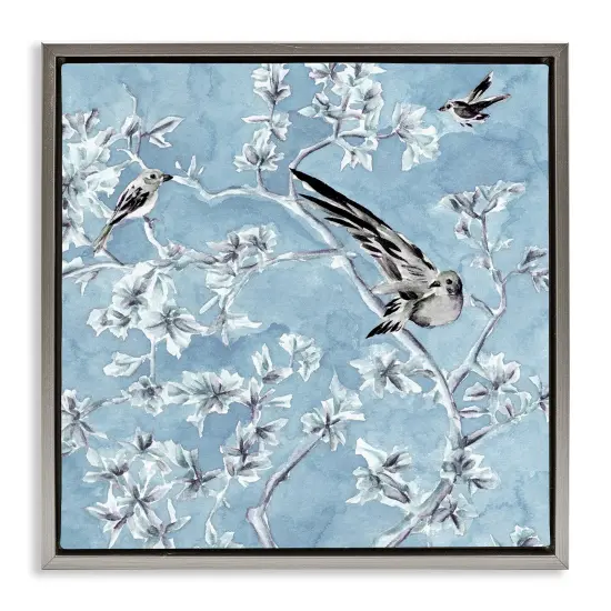 Stupell Industries Minted Serenity Bird Branches Floating Frame By Melissa Wang {1}