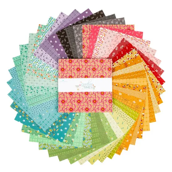 Gentler Times 10" Square Pack (Layer Cake / 10" Stacker) by Lori Holt for Riley Blake (10-16470-42) {2}