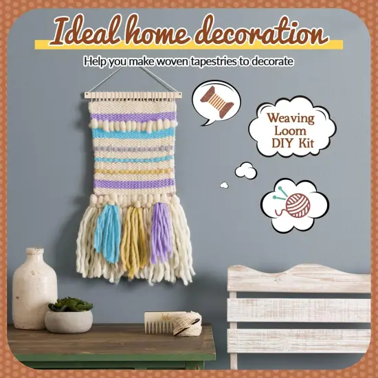 7 Pcs Weaving Loom Kit Small Weaving Loom for Beginners {4}