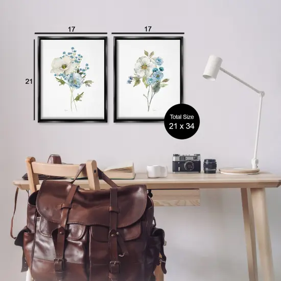 Stupell Industries Charming Mixed Blossom Florets 2pc Floating Frame Set By Livi Finn {3}