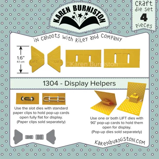Karen Burniston Dies-Display Helpers & Stamp {1}