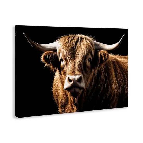 Stupell Industries Bold Contrast Cattle Portrait Canvas By Susan Arnot {3}