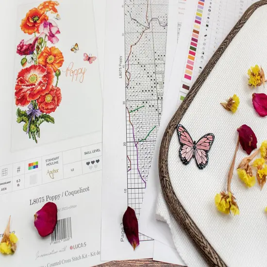 Poppy L8075 Counted Cross Stitch Kit {6}