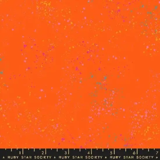 Orange Speckled Goldfish 43"/44" Fabric Per Yard {1}