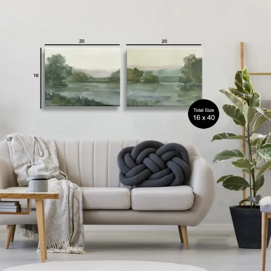 Stupell Industries Mountain Views in Muted Tones 2pc Canvas Set By Ethan Harper {3}