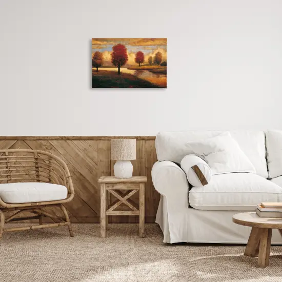 Stupell Industries Trees with Golden Reflections Canvas By Gregory Williams {2}