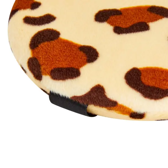 24 Pack Leopard Print Makeup Powder Puffs for Loose and Pressed Powder, Extra Large, Large, Small (3 Sizes) Brown {6}