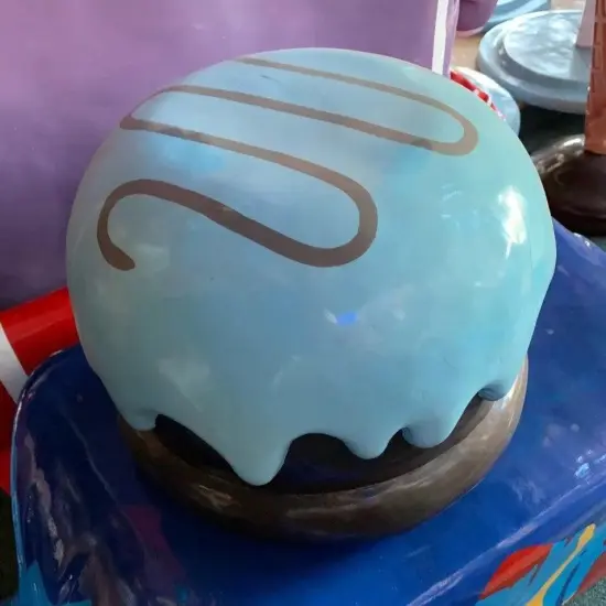 Blue Mallow Chocolate Truffle Over Sized Statue {4}