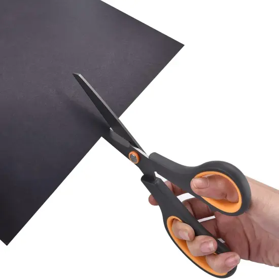 Scissors 8 Inch Soft Comfort-Grip Handles Sharp Titanium Coating Blades, 4-Pack {2}