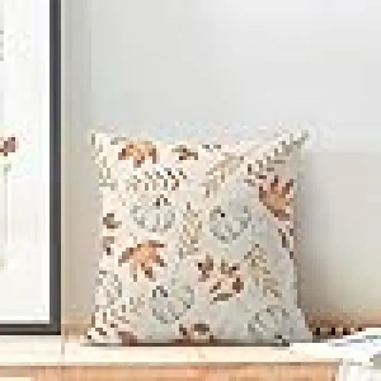 Autumn Maple Leaves Throw Pillows {3}