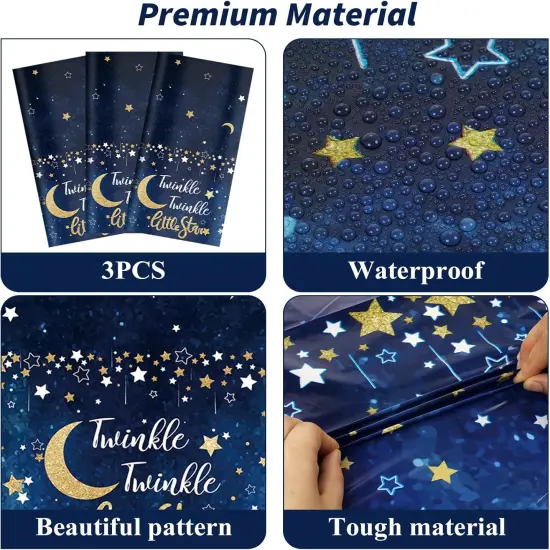 3pcs Twinkle Twinkle Little Star Tablecloths {2}