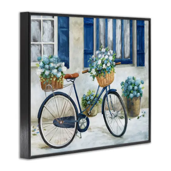 Stupell Industries Bicycle & Cottage Windows Framed Giclee By Nan {9}