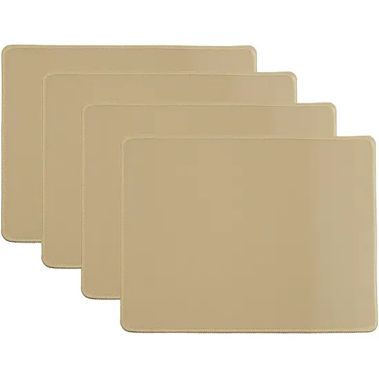 Anti Slip Rubber Mouse Pad in Gold for Office Desk (4 Pack) {5}