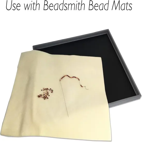 The Beadsmith Bead Mat Tray &ndash; Lightweight Tray for Holding Bead Mats, 11.5&rdquo; x 14.5&rdquo; x 0.5&rdquo;, Portable {5}