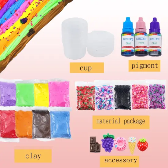 Milky White Slime Bucket with Premade Slime {3}