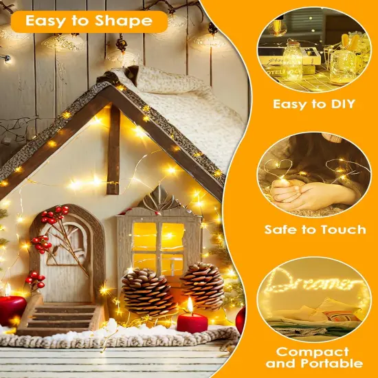 66Ft 200 LED Fairy Christmas String Light Plug in {5}