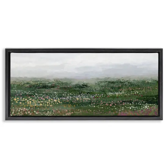 Stupell Industries Dotted Rural Meadow Scene Floating Frame By Hannah Dawson {7}