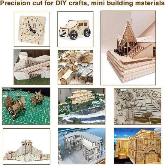 40 Pieces 8x8 Inch Wood Squares Unfinished Plywood Wood Sheets 1/8 inch {5}