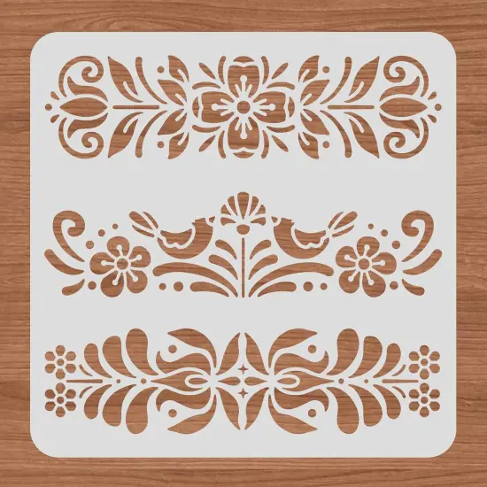 12x12inch - Plastic Folk Decorative Painting Stencil Templates {3}