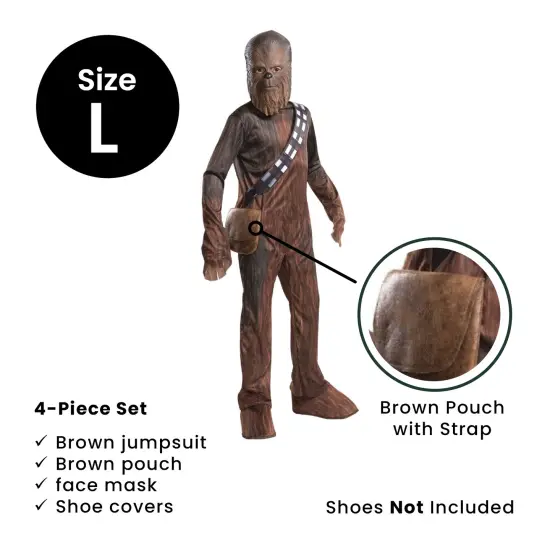 Rubies Chewbacca Star Wars Boy's Halloween Costume - Large Brown {5}