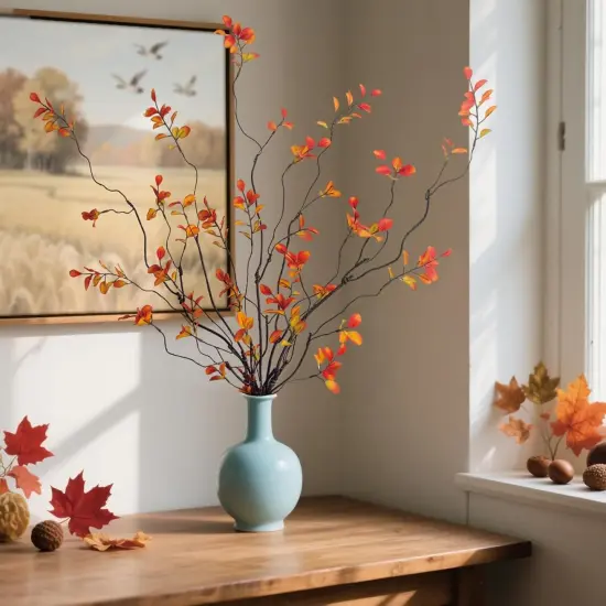 4 Pcs Fall Stems Artificial Branches {2}