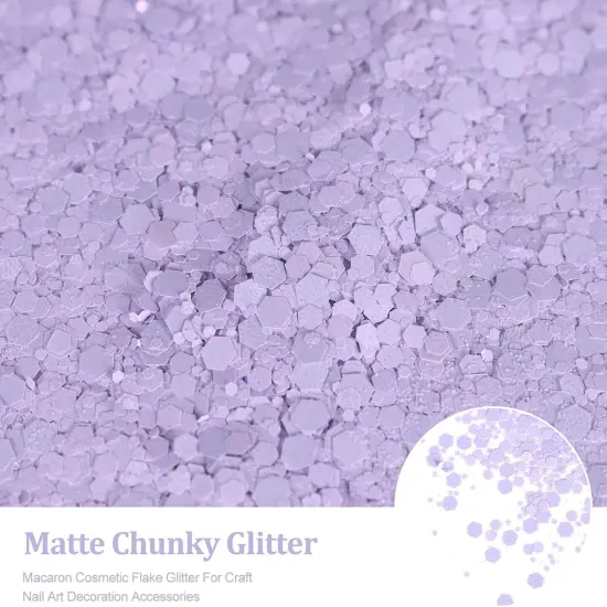 Matte Purple Chunky Glitter {2}