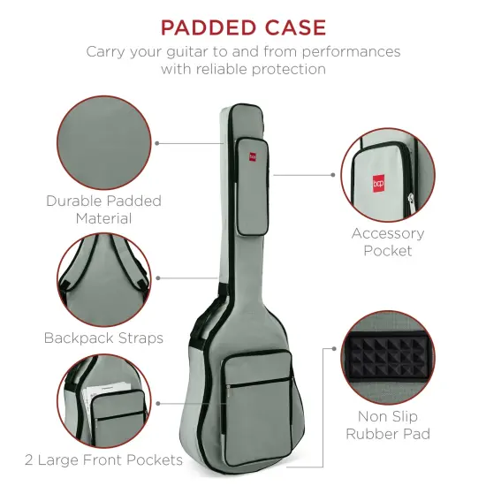 Best Choice Products 22-Fret Full Size Acoustic Electric Bass Guitar w/ 4-Band Equalizer, Truss Rod Pink {2}